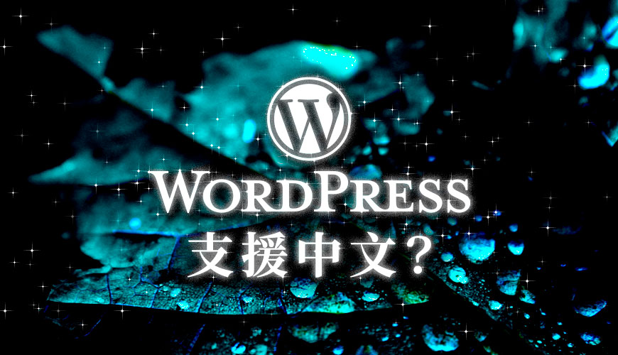 WordPress 支援中文嗎？看不懂英文會不會很難操作？