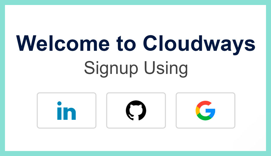 Cloudways 支援社交社體帳號登入