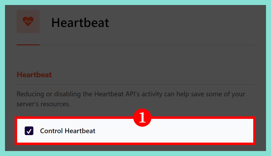 啟用控制 (Control) Heartbeat 功能